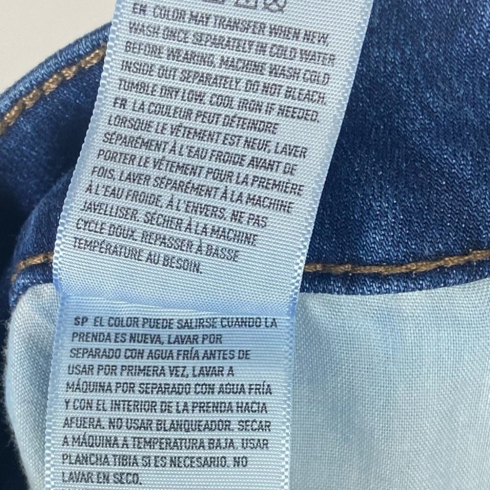 American Eagle Hi-Rise Distressed Jeggings Size 4 X-Short Stretch Denim Jean - Picture 11 of 12